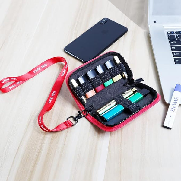 Huizhu Empty Pouch case for Electronics and 510 Battery and 510 Carts Holster Pouch Pen case with Non-Slip Elastic Bands for Pen Style Pods, USB Disk and pen Pods