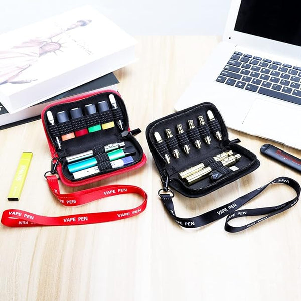 Huizhu Empty Pouch case for Electronics and 510 Battery and 510 Carts Holster Pouch Pen case with Non-Slip Elastic Bands for Pen Style Pods, USB Disk and pen Pods