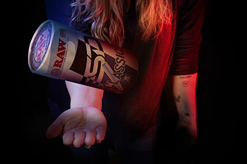 RAW Cones Classic King Size | 100 Pack | Natural Pre Rolled Paper with Tips and Packing Tubes Included