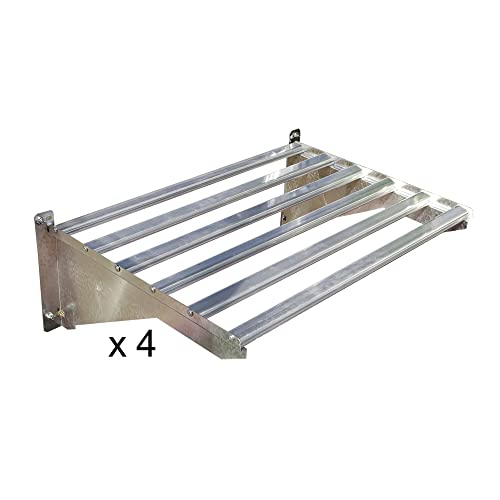 Gray Greenhouse w/4 HD Shelves, 8'x8'