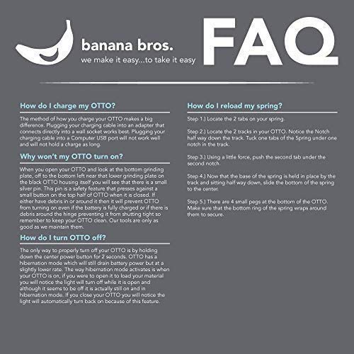 Electric Smart Herb and Spice Grinder - OTTO by Banana Bros with Pollen Catcher