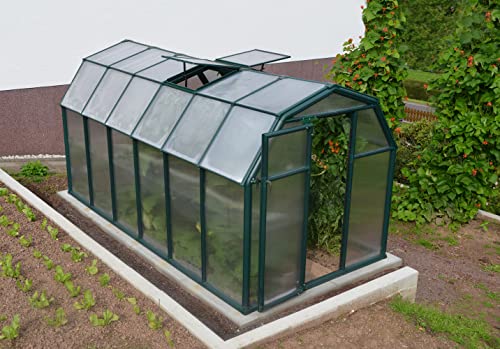 EcoGrow 2 Greenhouse, 6' x 12', Dark Green - Rion HG7012