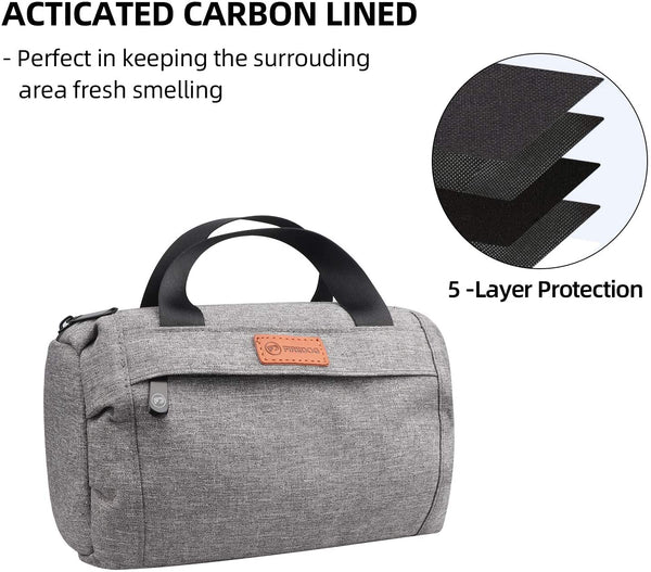 Gray Odor Proof Nylon Duffle Bag