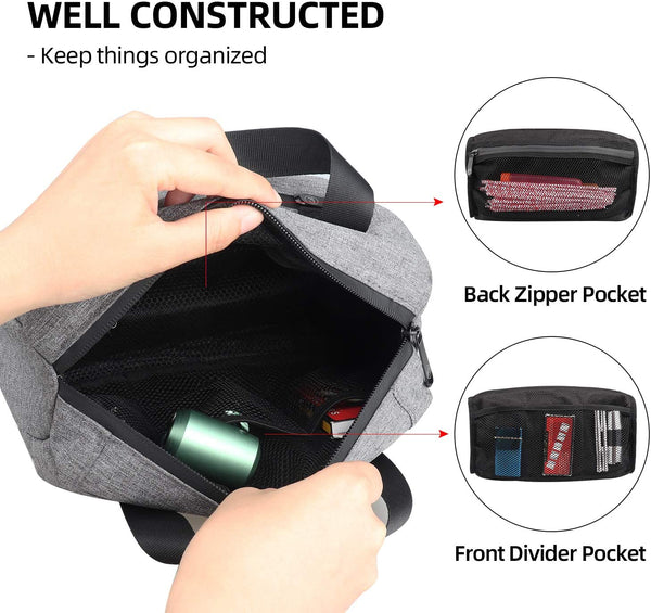 Gray Odor Proof Nylon Duffle Bag