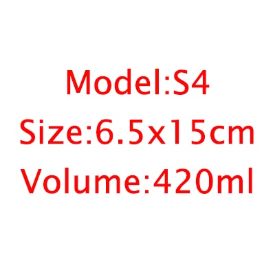 Wooden Glass Stash Storage Jars, 6.5x15cm, 420 ML