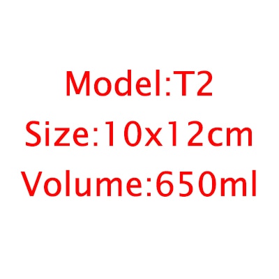 Wooden Glass Stash Storage Jars, 10x12cm, 650 ML