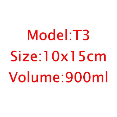 Wooden Glass Stash Storage Jars, 10x15 cm, 900ML