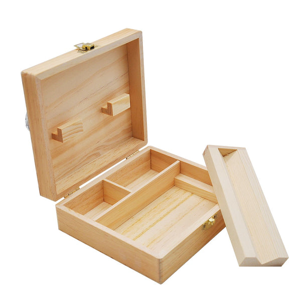 Cournot Wooden Stash Box & Rolling Tray, The Size of Wood Box: 60MM*150MM*170MM The Length of Rolling Tray: 150 MM / 5.90 Inches