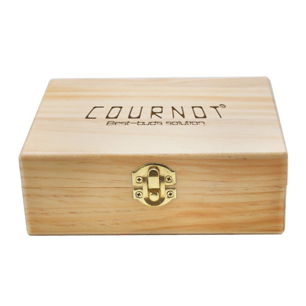 Cournot Wooden Stash Box & Rolling Tray, The Size of Wood Box: 60MM*150MM*170MM The Length of Rolling Tray: 150 MM / 5.90 Inches