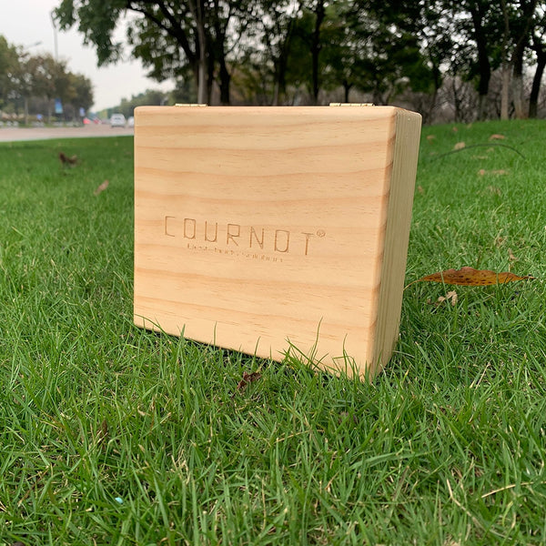 Cournot Wooden Stash Box & Rolling Tray, The Size of Wood Box: 60MM*150MM*170MM The Length of Rolling Tray: 150 MM / 5.90 Inches