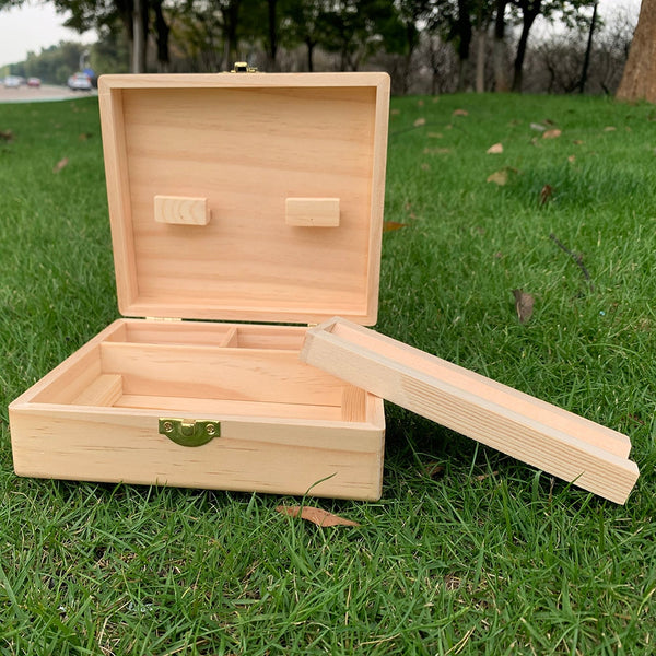 Cournot Wooden Stash Box & Rolling Tray, The Size of Wood Box: 60MM*150MM*170MM The Length of Rolling Tray: 150 MM / 5.90 Inches