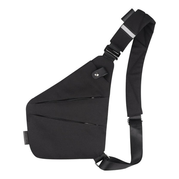 Black Smell Proof Nylon Shoulder Bag