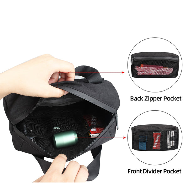 Black Odor Proof Nylon Duffle Bag