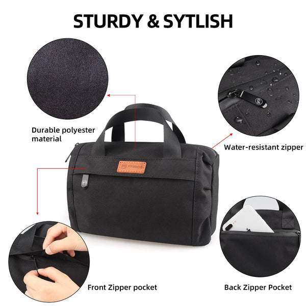 Black Odor Proof Nylon Duffle Bag