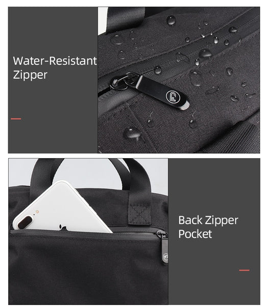 Black Odor Proof Nylon Duffle Bag