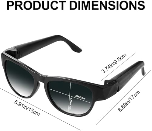 Sunglasses with hidden storage tube, fourth product photo