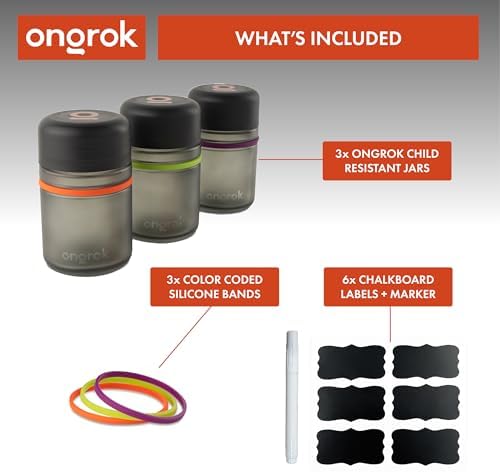 ONGROK jar held in one hand to show its 180 ml size