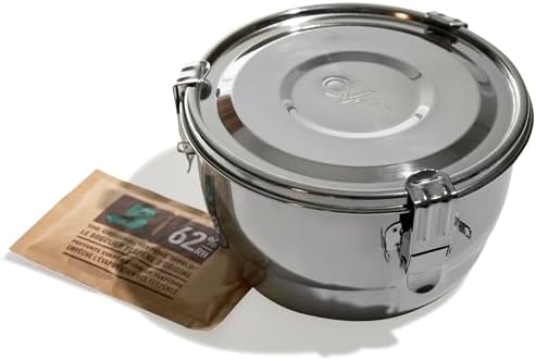CVault quarter pound container shown open from above