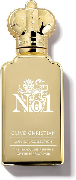 Clive Christian No1 Masculine gold bottle with crown stopper