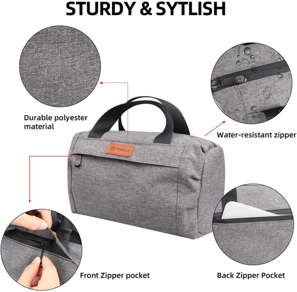 Gray Odor Proof Nylon Duffle Bag