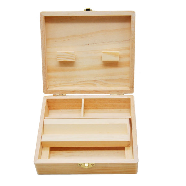 Cournot Wooden Stash Box & Rolling Tray, The Size of Wood Box: 60MM*150MM*170MM The Length of Rolling Tray: 150 MM / 5.90 Inches