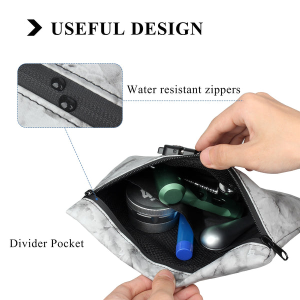 Color Carbon Lined Lock Protected Stash Pouch