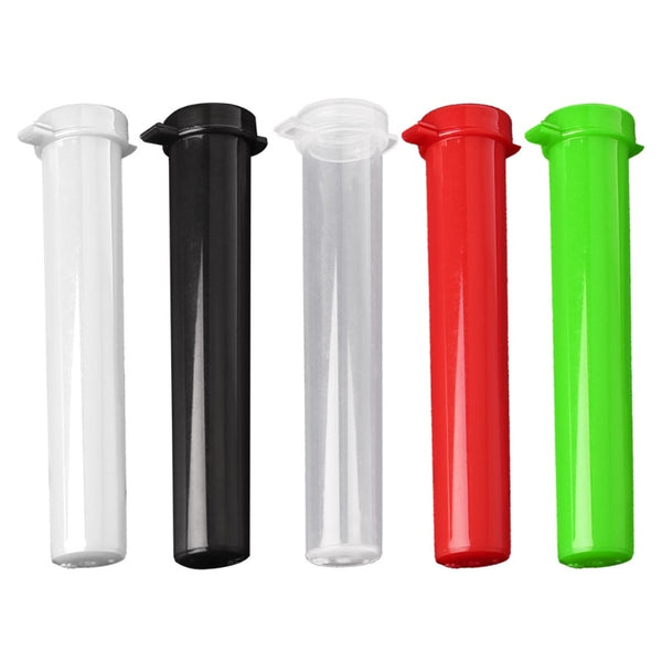 Multicolor Straight Cylindrical Stash Tubes, for herb or stash needs, L: 97mm, Diameter: 14mm, Weight; 4.9g